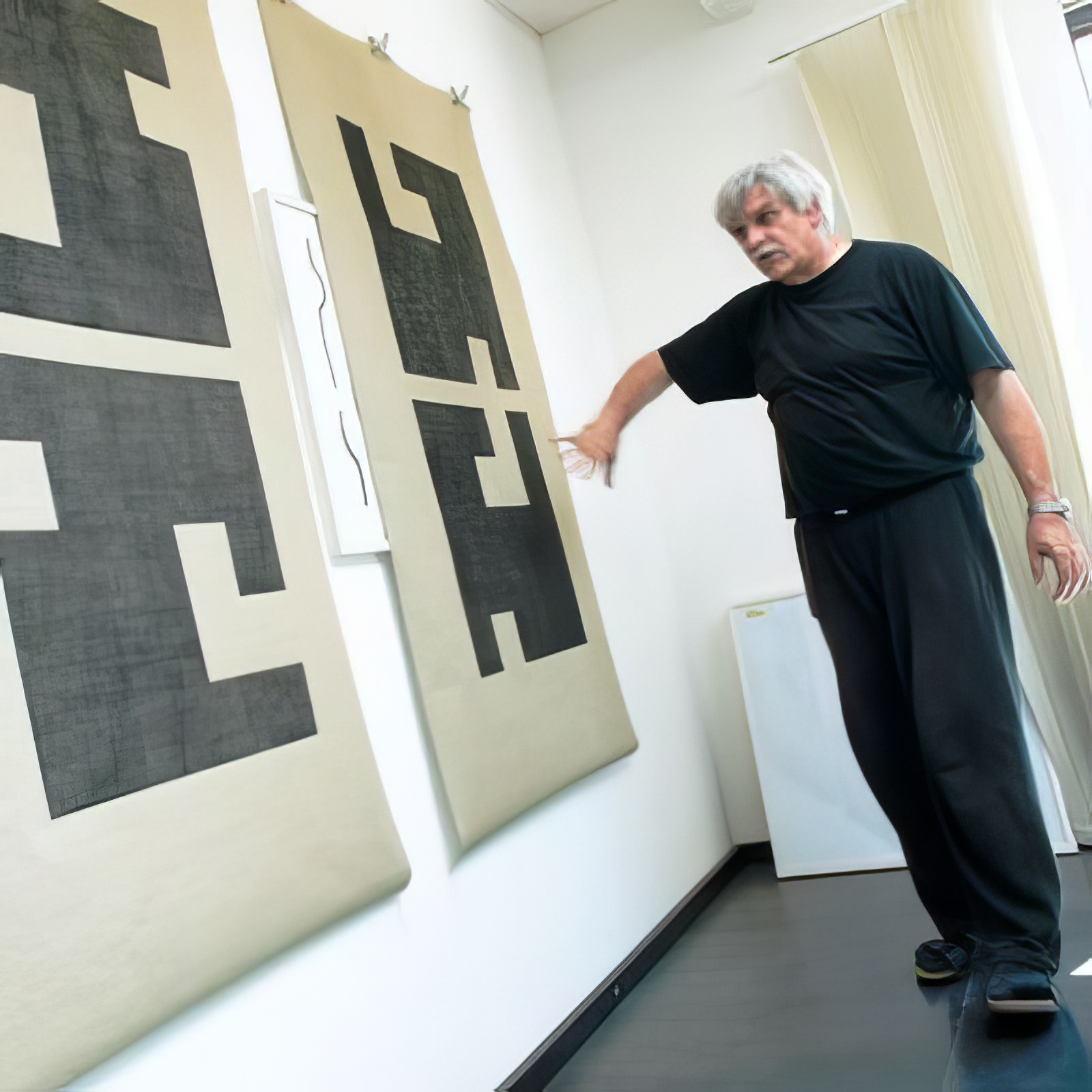 Arbeit an der Druckpresse