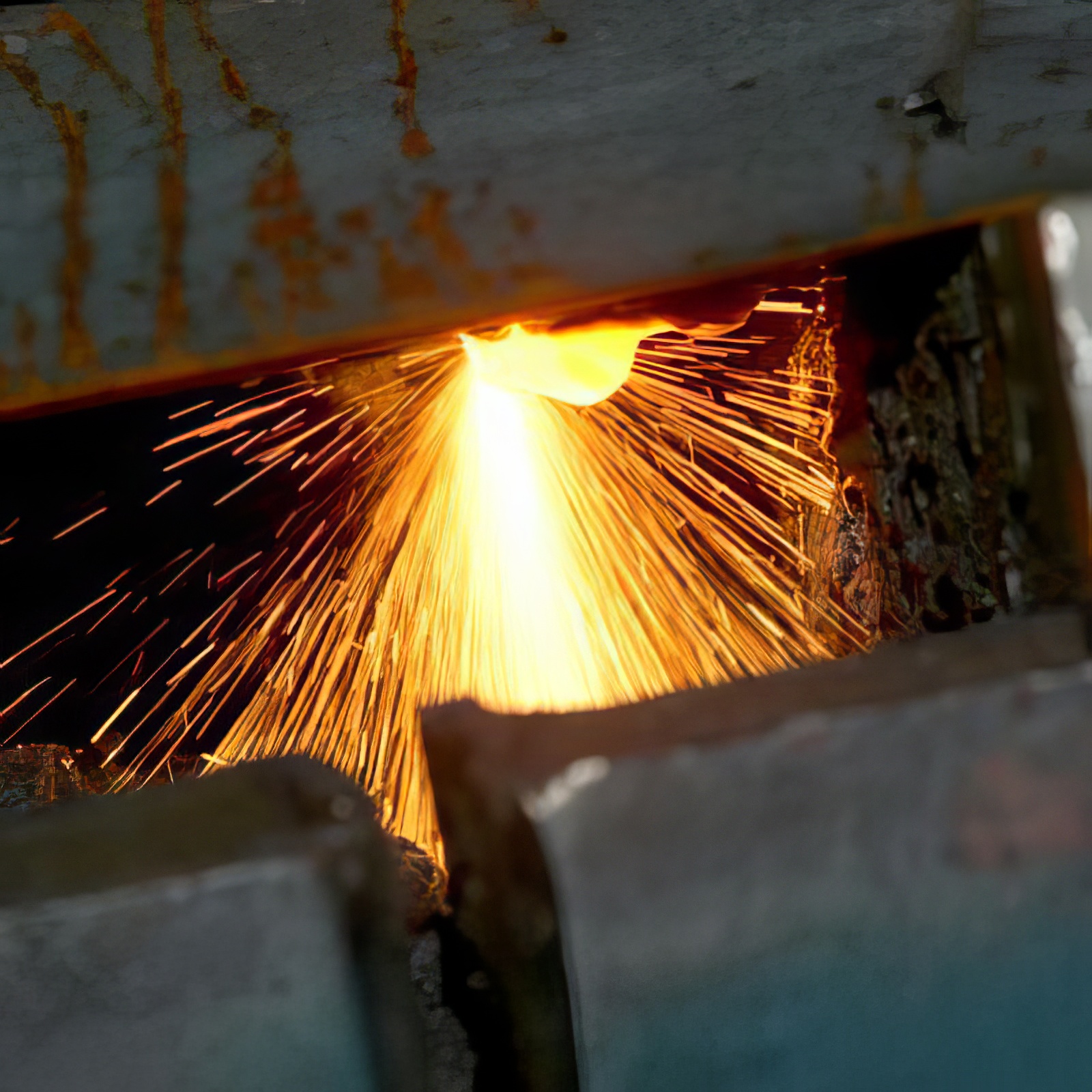 Arbeit mit Corten-Stahl